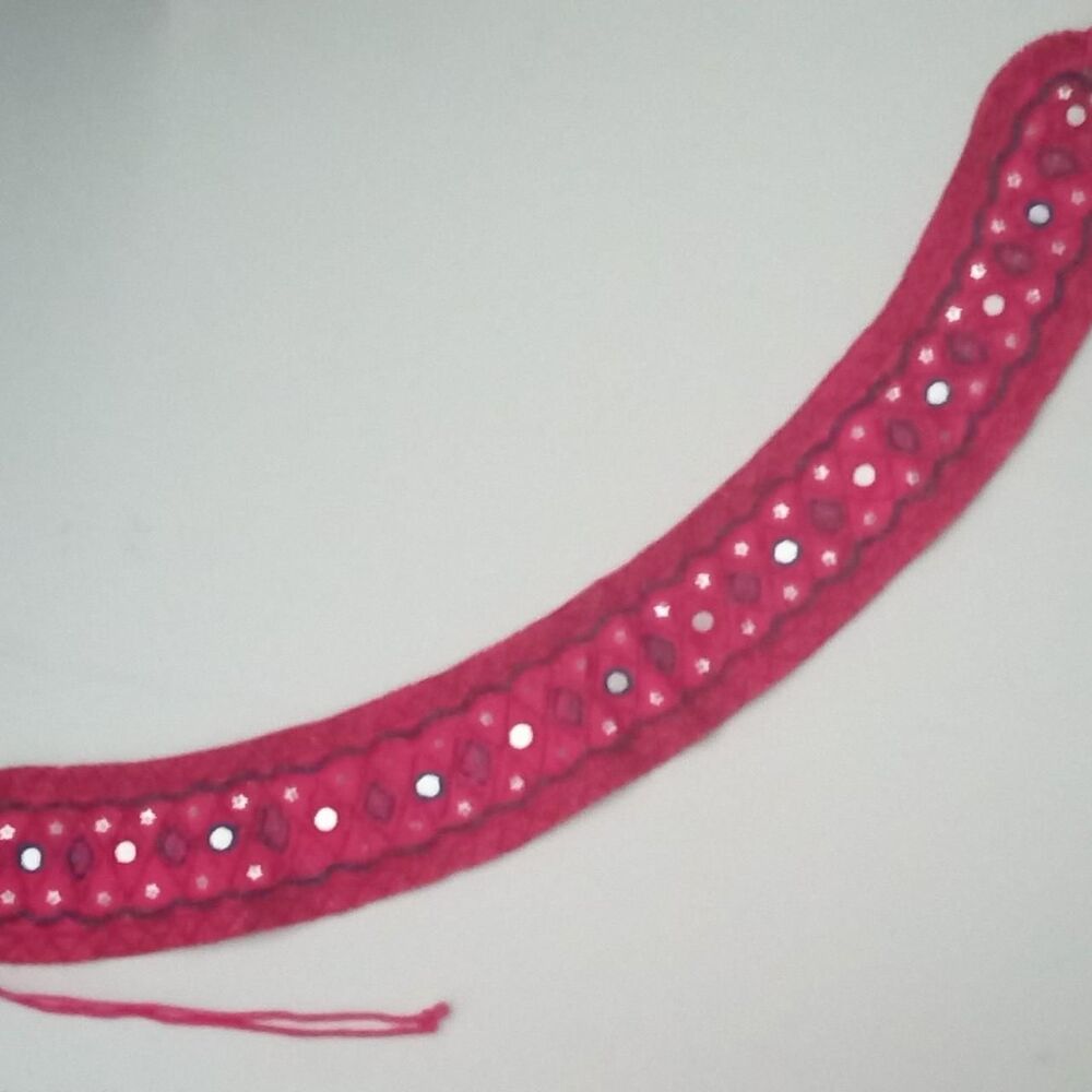 Unbranded Women's Pink and Silver Belt